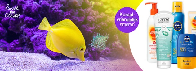 Koraal vriendelijk zonnebrand creme