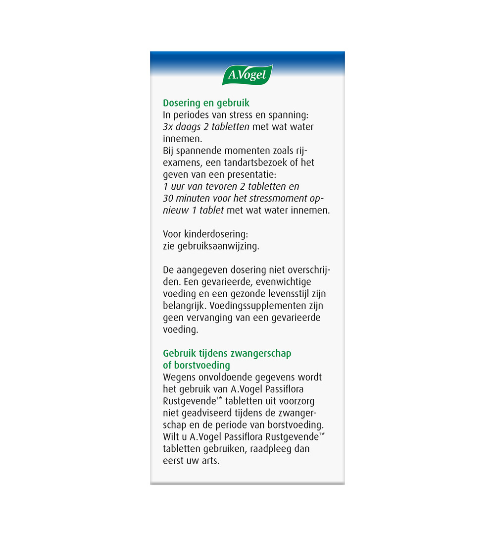 A.Vogel Passiflora rustgevend (200 tabletten) - image 2