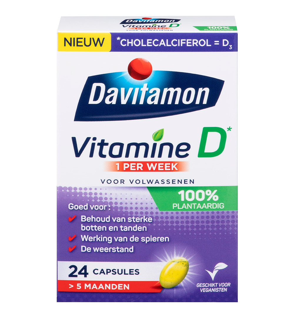 Davitamon Vitamine D3 Vegan (24 capsules)
