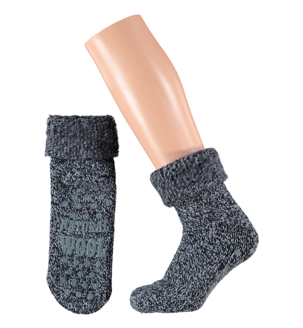 Apollo Slofsok Anti Slip Unisex Donker Blauw Maat 35-38 (1 paar)