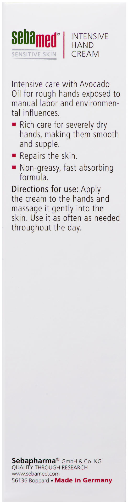 Sebamed Intensieve handcreme (75 ml) - image 3