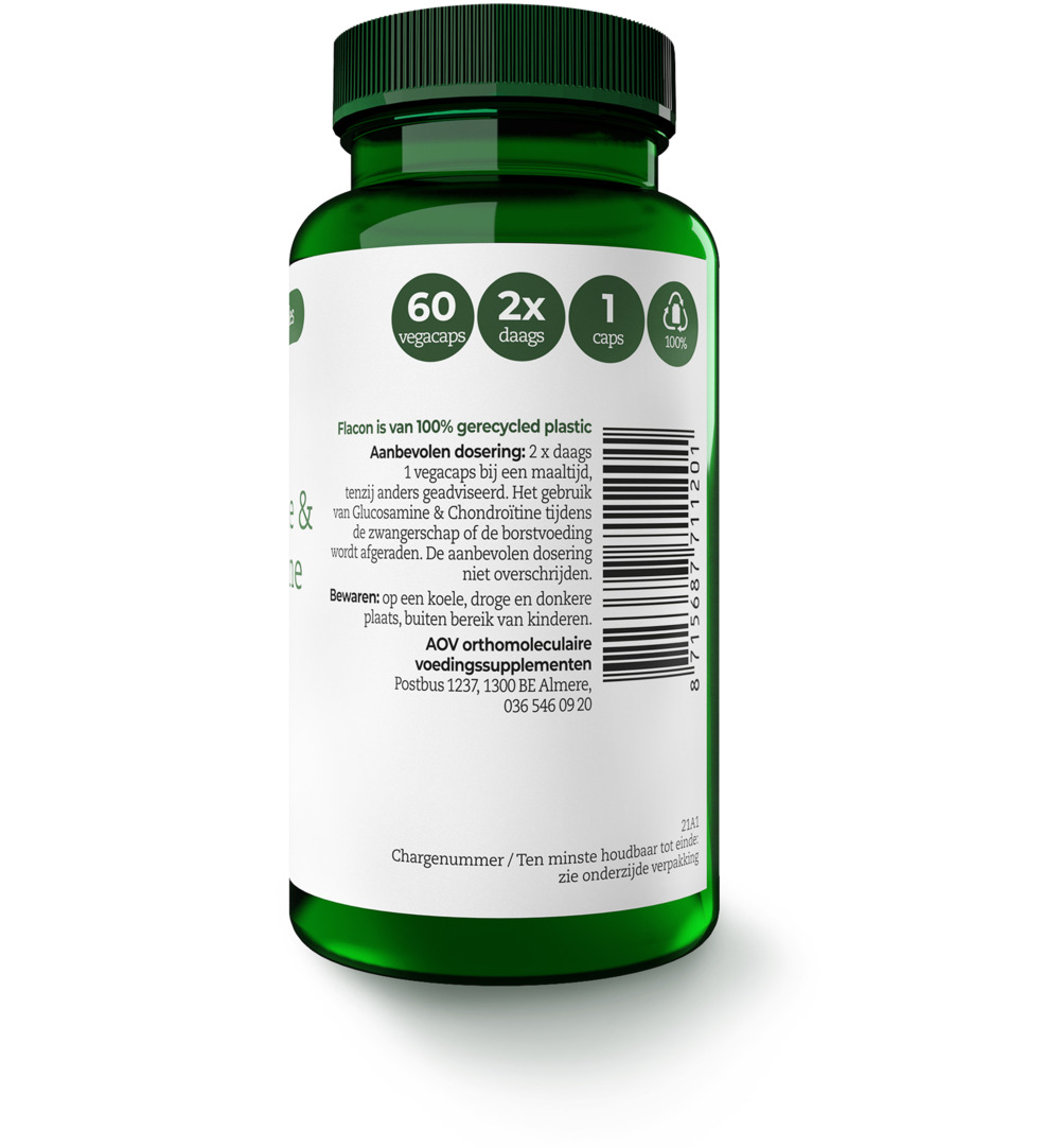 Aov 1120 Glucosamine & Chondroitine (60 vega capsules)