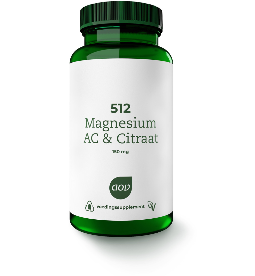 AOV 512 Magnesium AC & citraat 150mg (60 tabletten)
