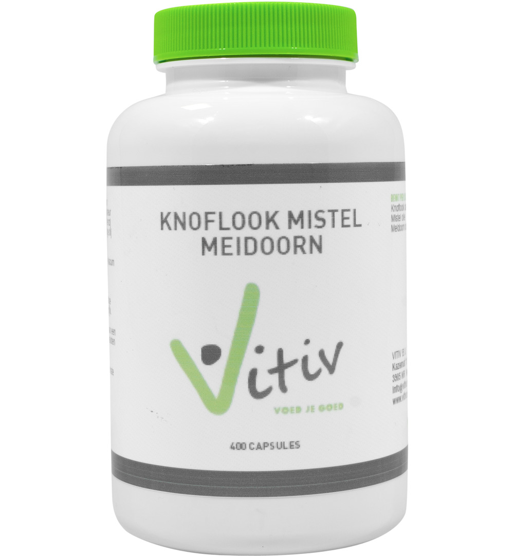 Vitiv Knoflook Mistel Meidoorn (400 capsules)