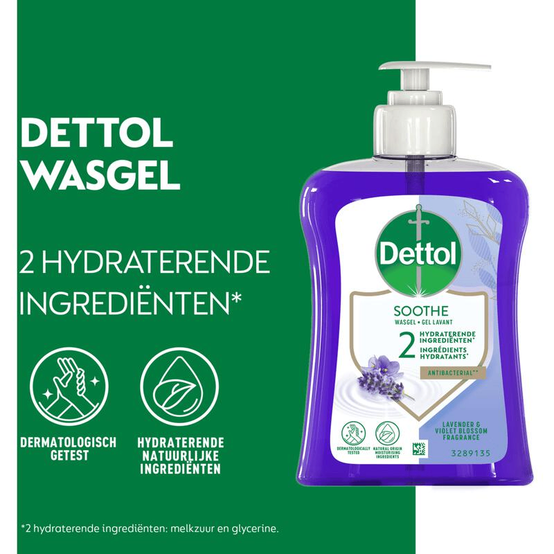 Dettol Soothe Lavendel Antibacteriële Handzeep (250 ml)