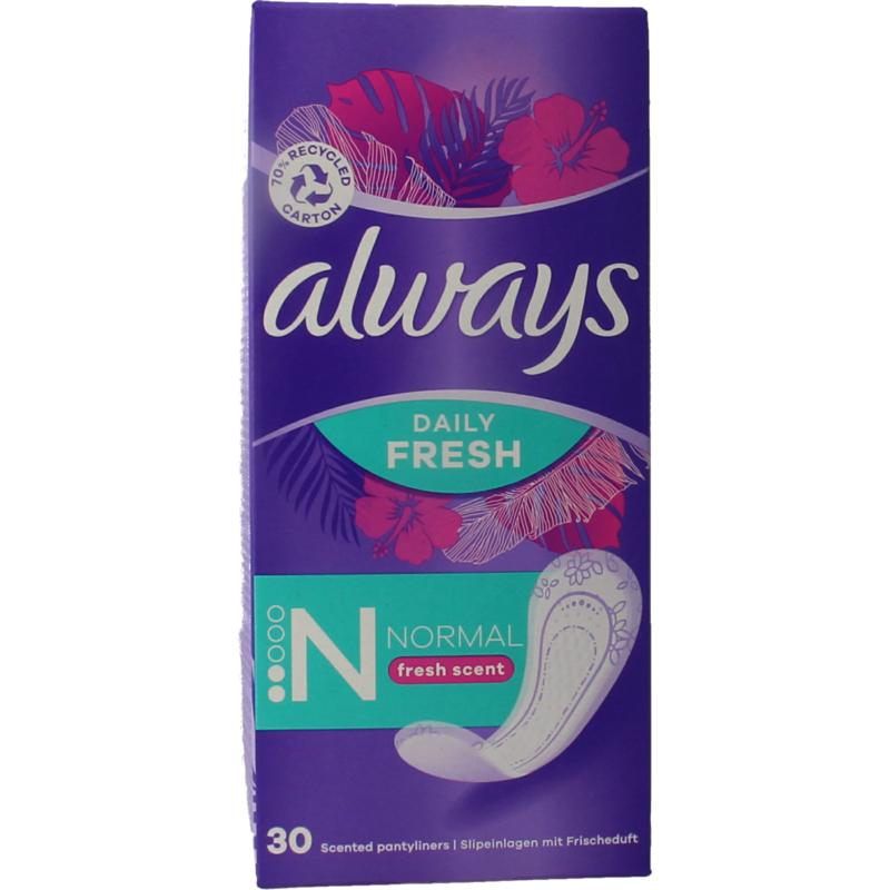 Always Inlegkruisjes Daily Fresh Norm Aal & Scent (30 stuks)