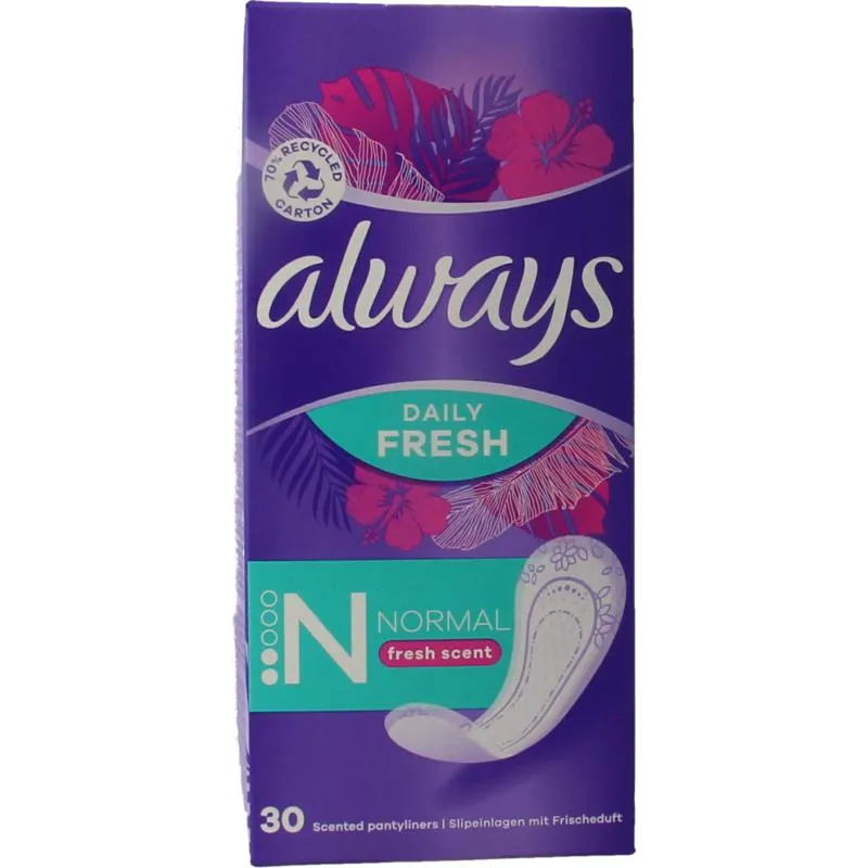 Always Inlegkruisjes Daily Fresh Norm Aal & Scent (30 stuks)