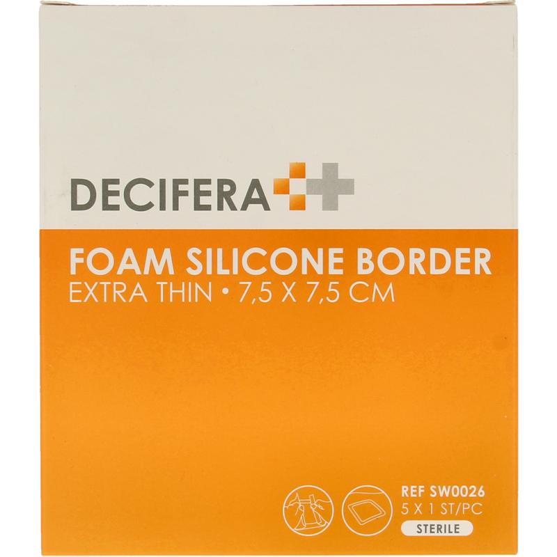 Decifera Foam Border 7.5 X 7.5 Cm (5 stuks)