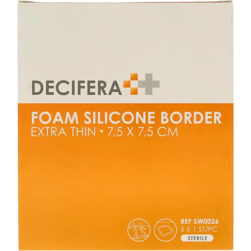 Decifera Foam Border 7.5 X 7.5 Cm (5 stuks)