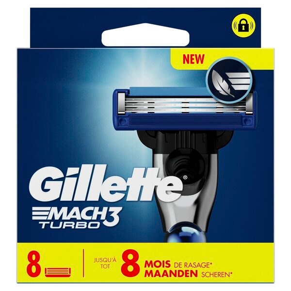 Gillette Mach 3 Turbo (8 stuks)