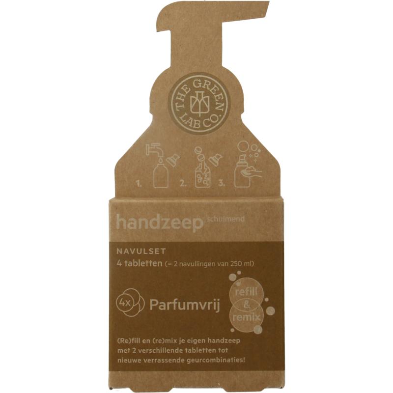 Thegreen Lab Co Handzeep navul set parfumvrij (4 stuks)