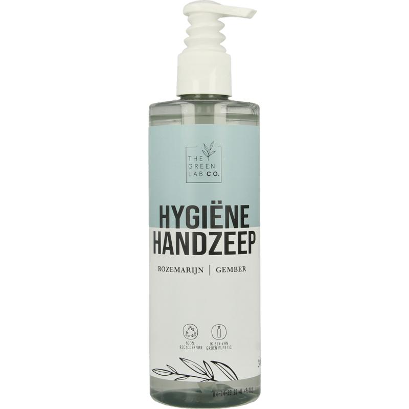 Thegreen Lab Co Handzeep vloeibaar rozemarijn & gember met pomp (300 ml)
