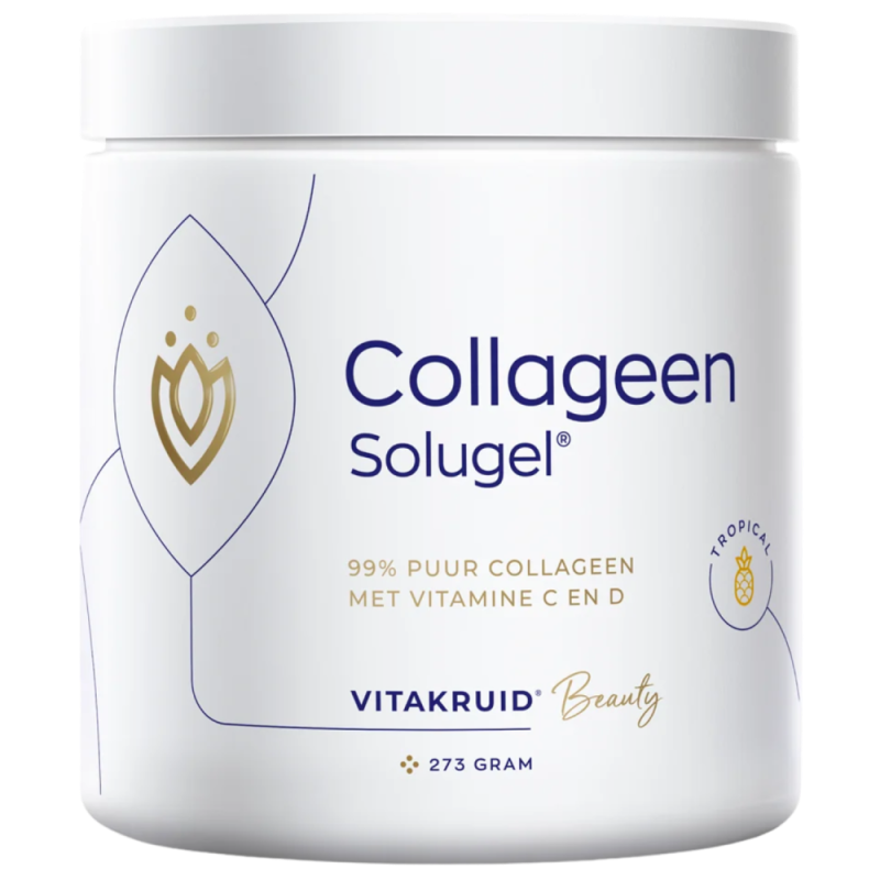 Vitakruid Collageen Solugel® Poeder met Vitamine C & D - Tropical (250 gr)