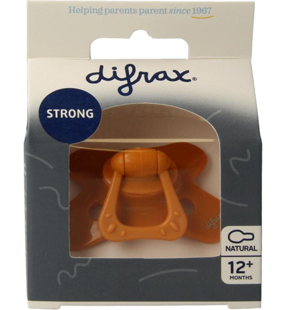 Difrax Fopspeen natural 12+ maanden uni (1 stuk)