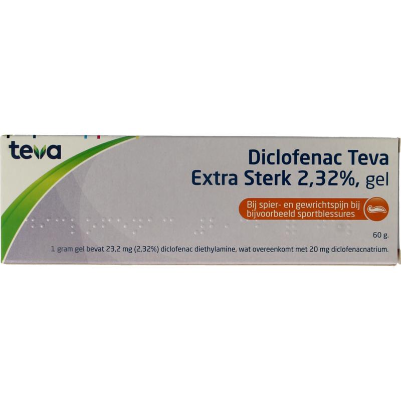 Teva Diclofenac 2,32% extra sterk (60 gr)