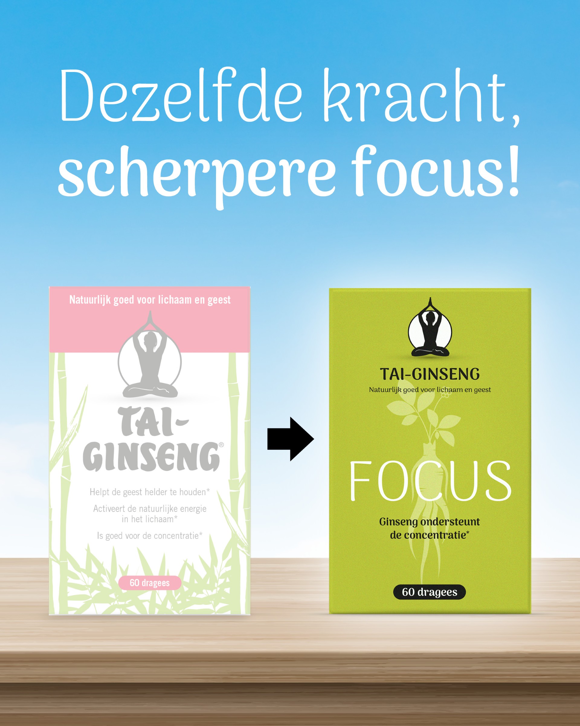 Tai-Ginseng Focus dragees (60 stuks) - image 2