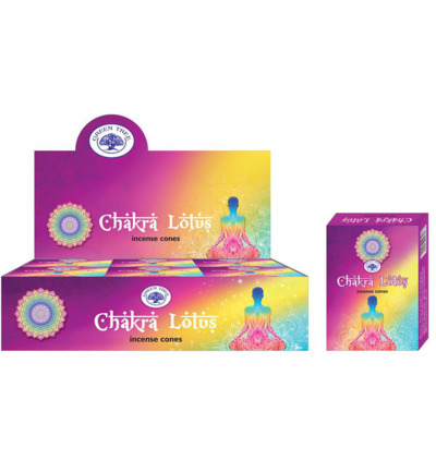 Green Tree Kegelwierook Chakra Lotus (10 stuks)