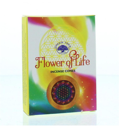 Green Tree Kegelwierook Flower Of Life (10 stuks)