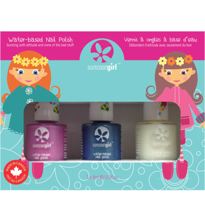Suncoat Girl Nagellak mermaid princess non toxic (1 set)