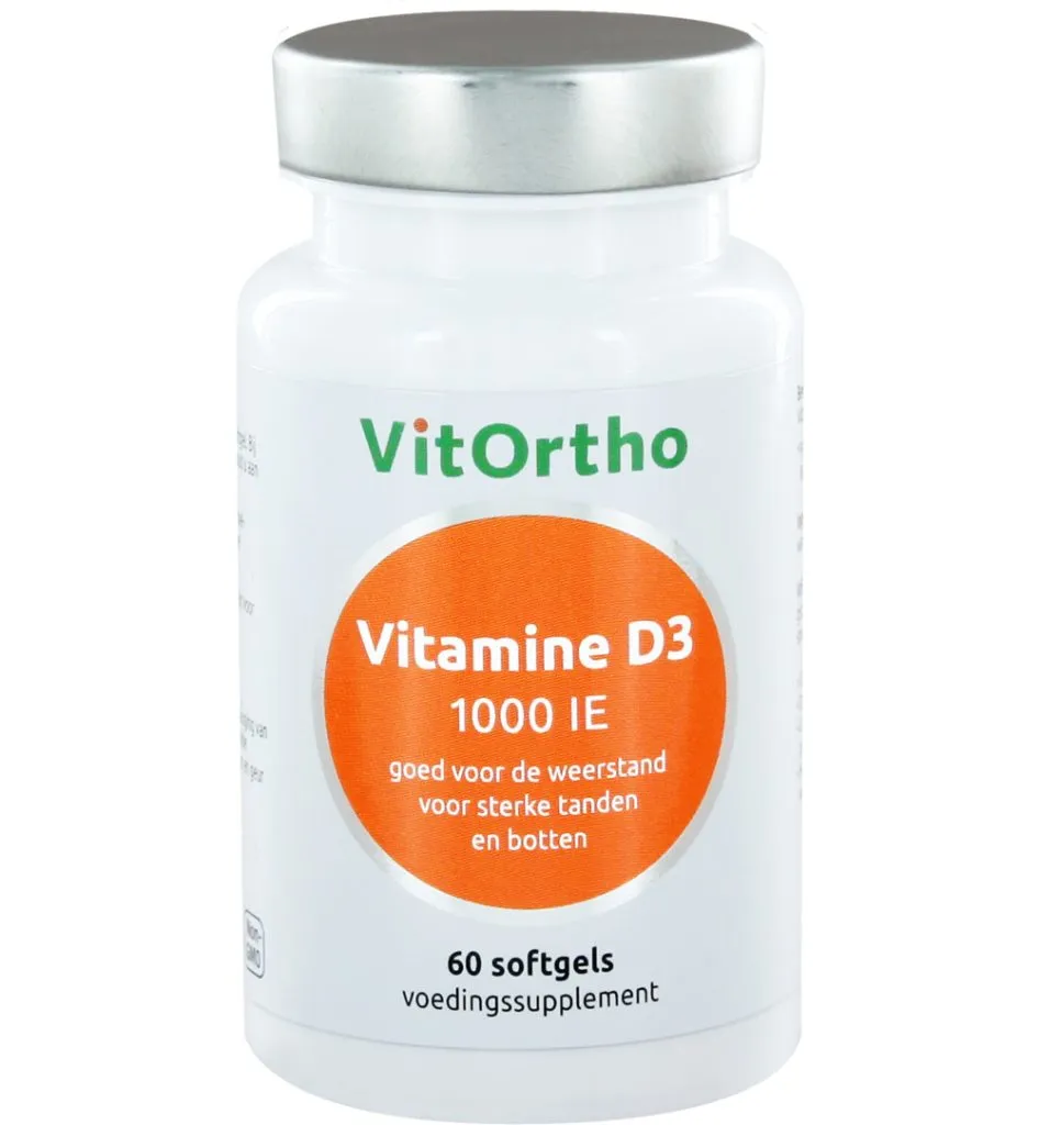 VitOrtho Vitamine D3 1000IE (60 softgels)