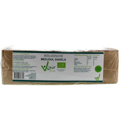 Vitiv Dadels Medjoul Doosje Bio (1000 gr)
