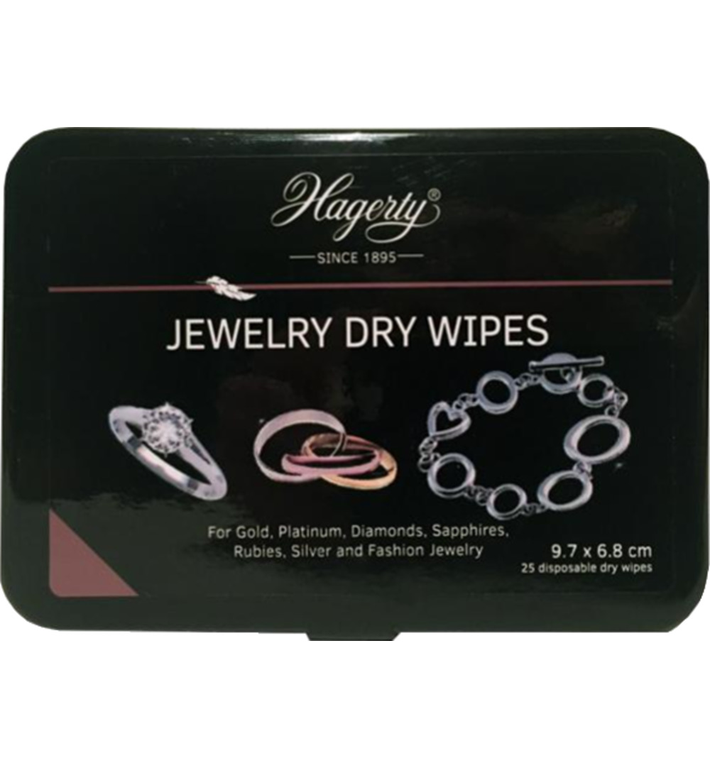 Hagerty Jewel Dry Wipes Wegwerp (25 stuks)