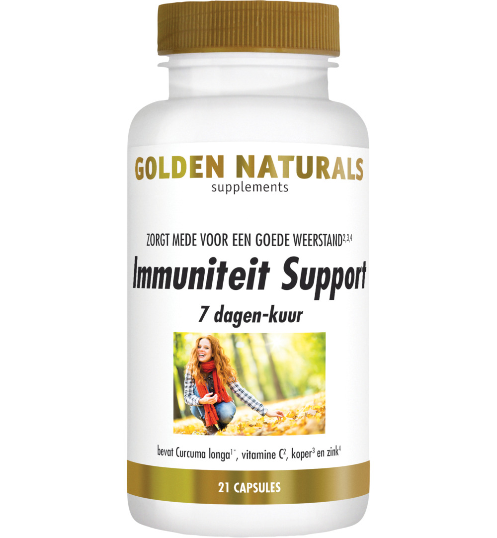 Golden Naturals Immuniteit support 7 dagen kuur (21 vega capsules)