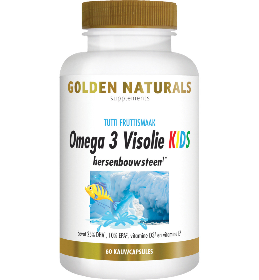 Golden Naturals Omega 3 Visolie Kids (60 capsules)
