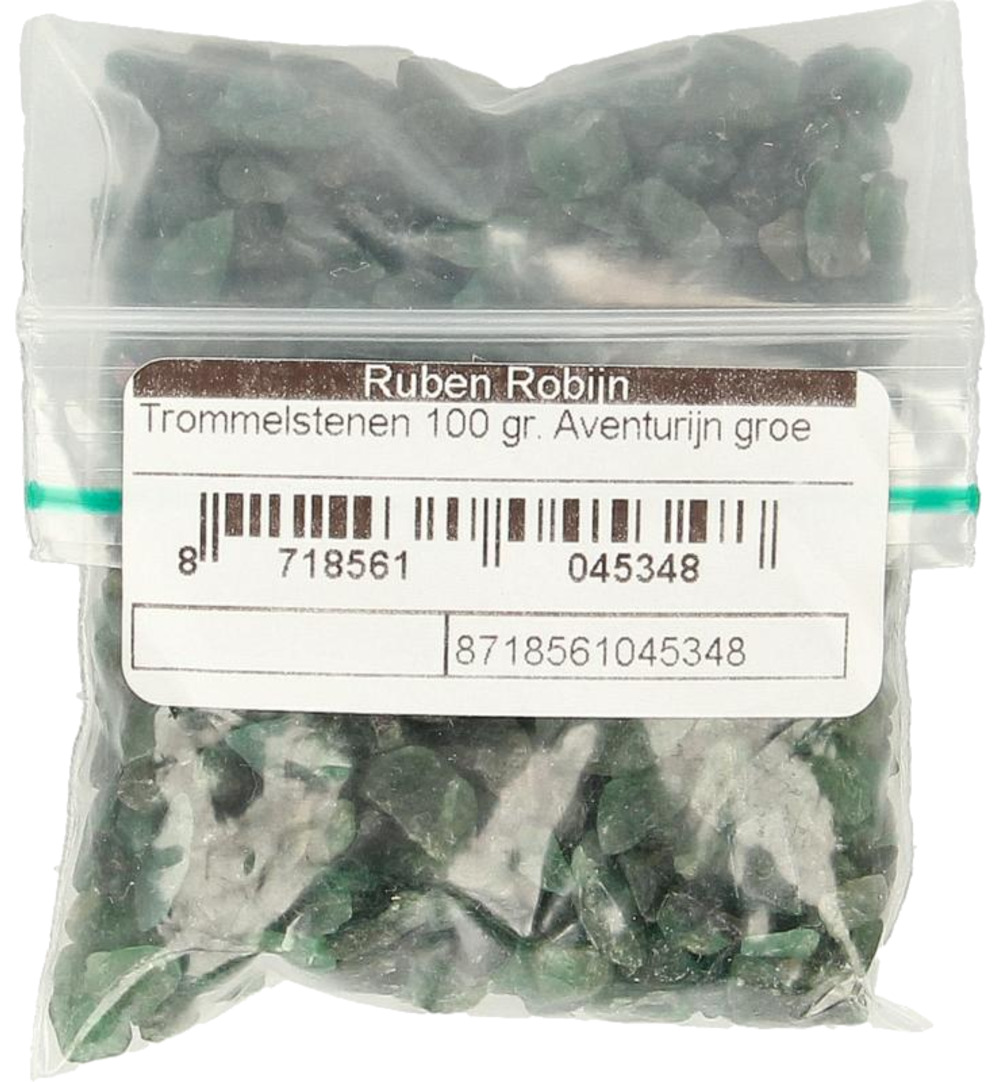 Ruben Robijn Trommelstenen aventurijngroen maat 1 (100 gr)