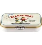 Amarelli Laurierdrop blikje pepermunt wit (50 gr)