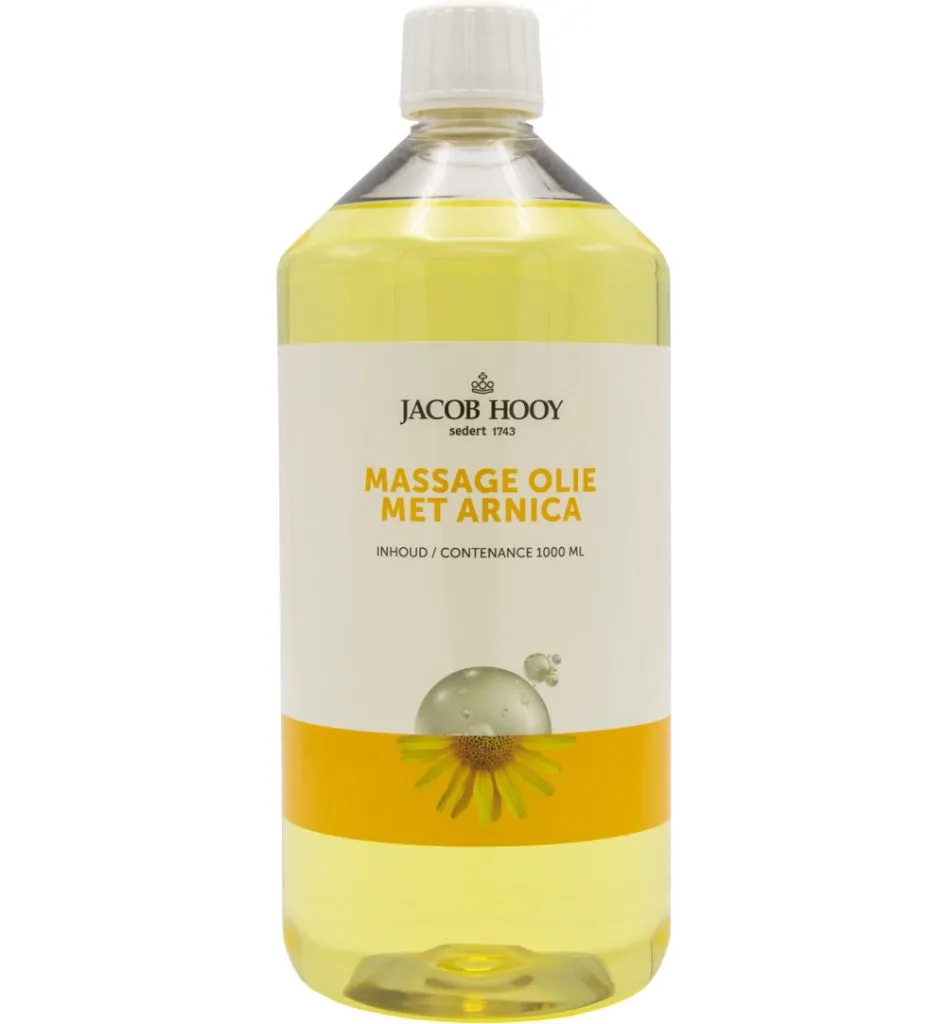 Jacob Hooy Massageolie met natuurlijke arnica (1000 ml)