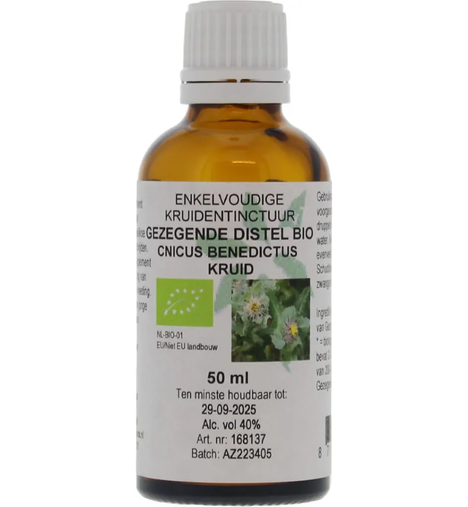 De Cruydhof Cnicus benedictus / gezegende distel tinctuur bio (50 ml)