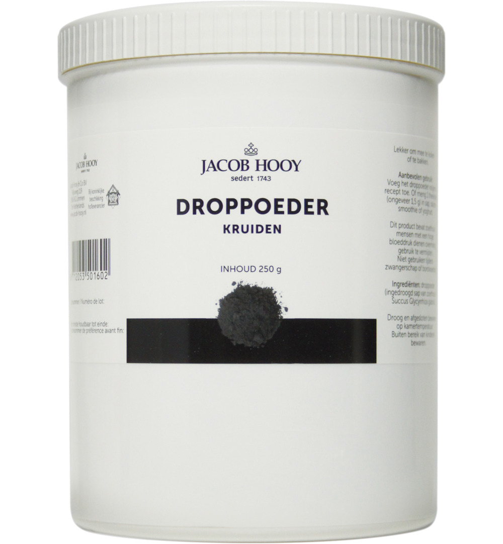 Jacob Hooy Droppoeder pot (250 gr)