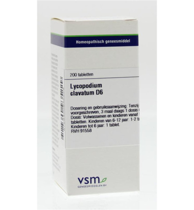 VSM Lycopodium clavatum D6 (200 tabletten)