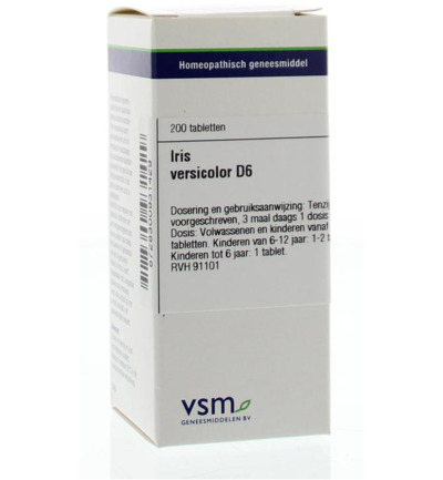 VSM Iris versicolor D6 (200 tabletten)
