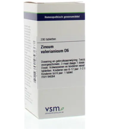 VSM Zincum valerianicum D6 (200 tabletten)