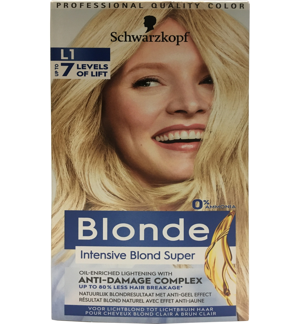 Schwarzkopf Blonde Haarverf Intensive Blond Super L1 (1 set)