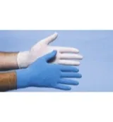 cmt Onderzoekshandschoen latex blauw gepoederd M (100 stuks)