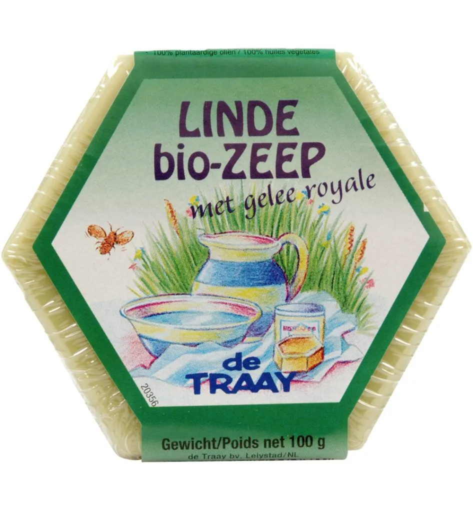 De Traay Zeep Lindebloesem/Koninginnegelei Bio (100 gr)