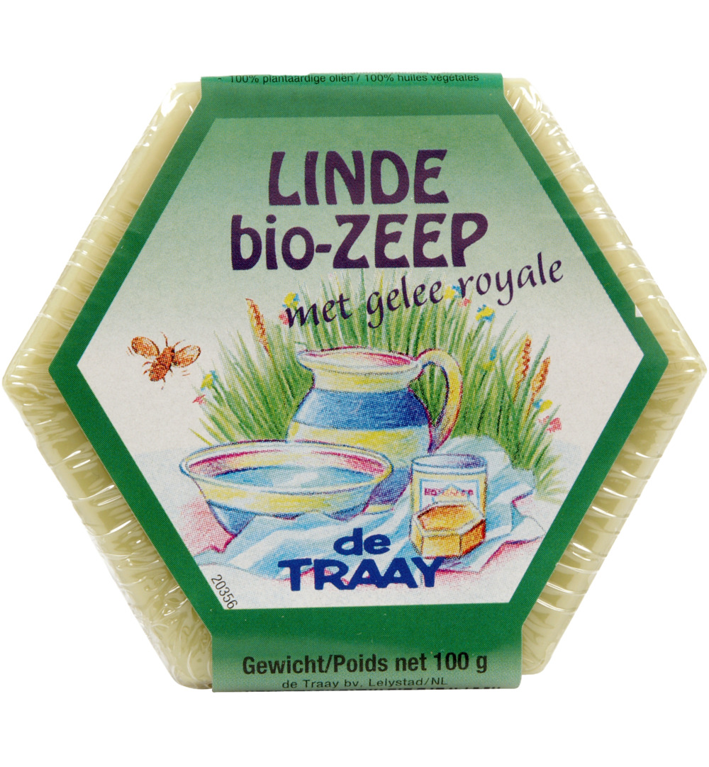 De Traay Zeep Lindebloesem/Koninginnegelei Bio (100 gr)