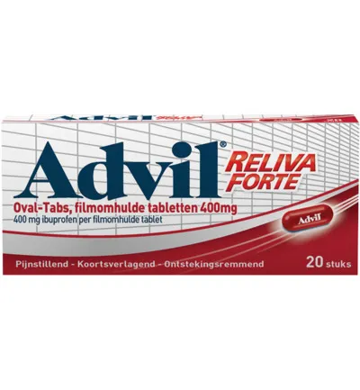 Advil Reliva 400mg ovaal blister (20 dragees)
