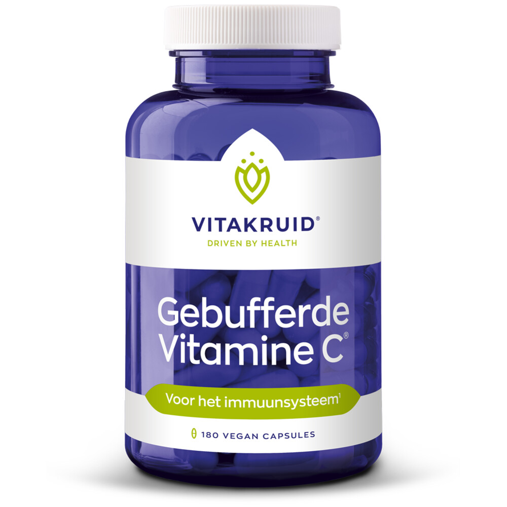 Vitakruid Gebufferde Vitamine C (180 vega capsules)