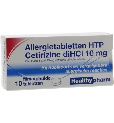 Healthypharm Cetirizine 10mg (10 tabletten)
