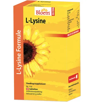 Bloem L-Lysine Lipblaasjes (60 Tabletten)