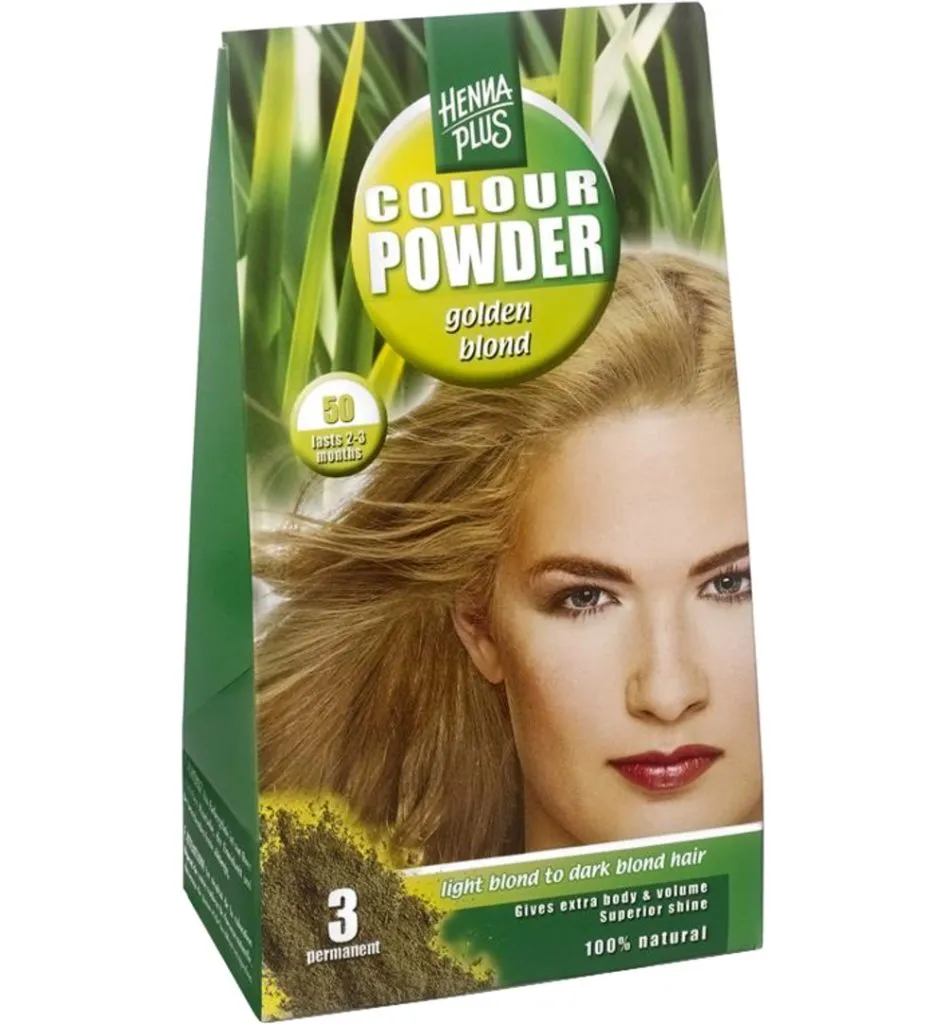 Hennaplus Colour powder 50 golden blond (100 gr)