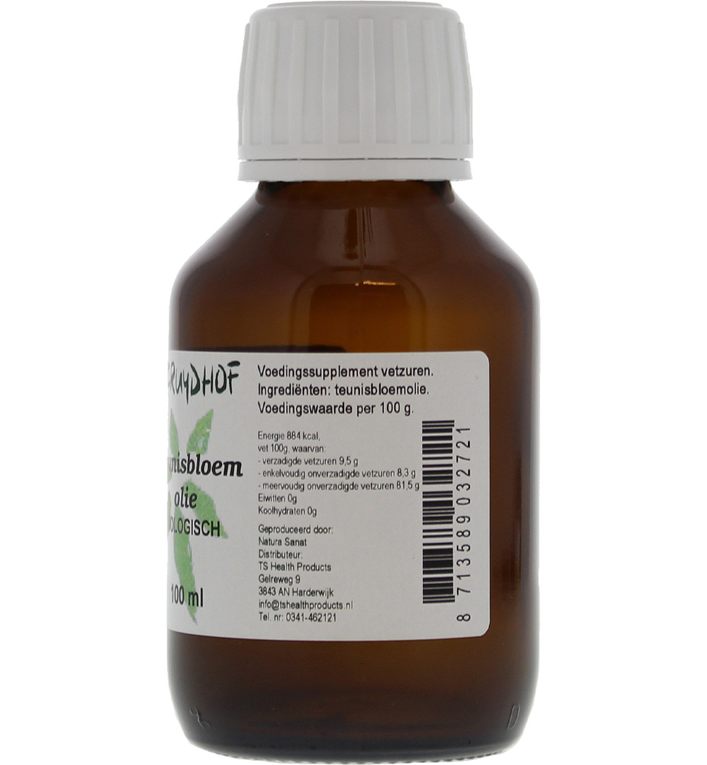 De Cruydhof Teunisbloemolie Vloeibaar Bio (100 ml) - image 2