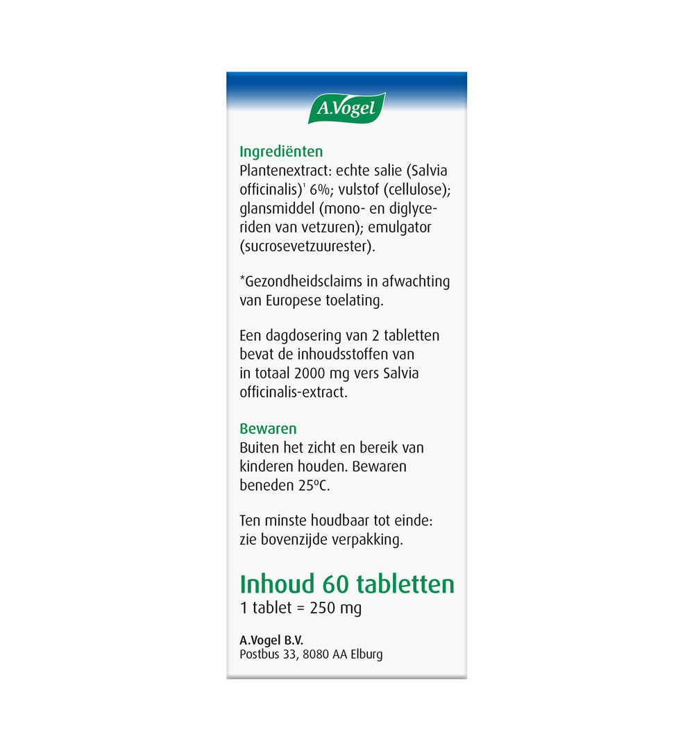 A.Vogel Famosan salvia (60 tabletten) - image 4