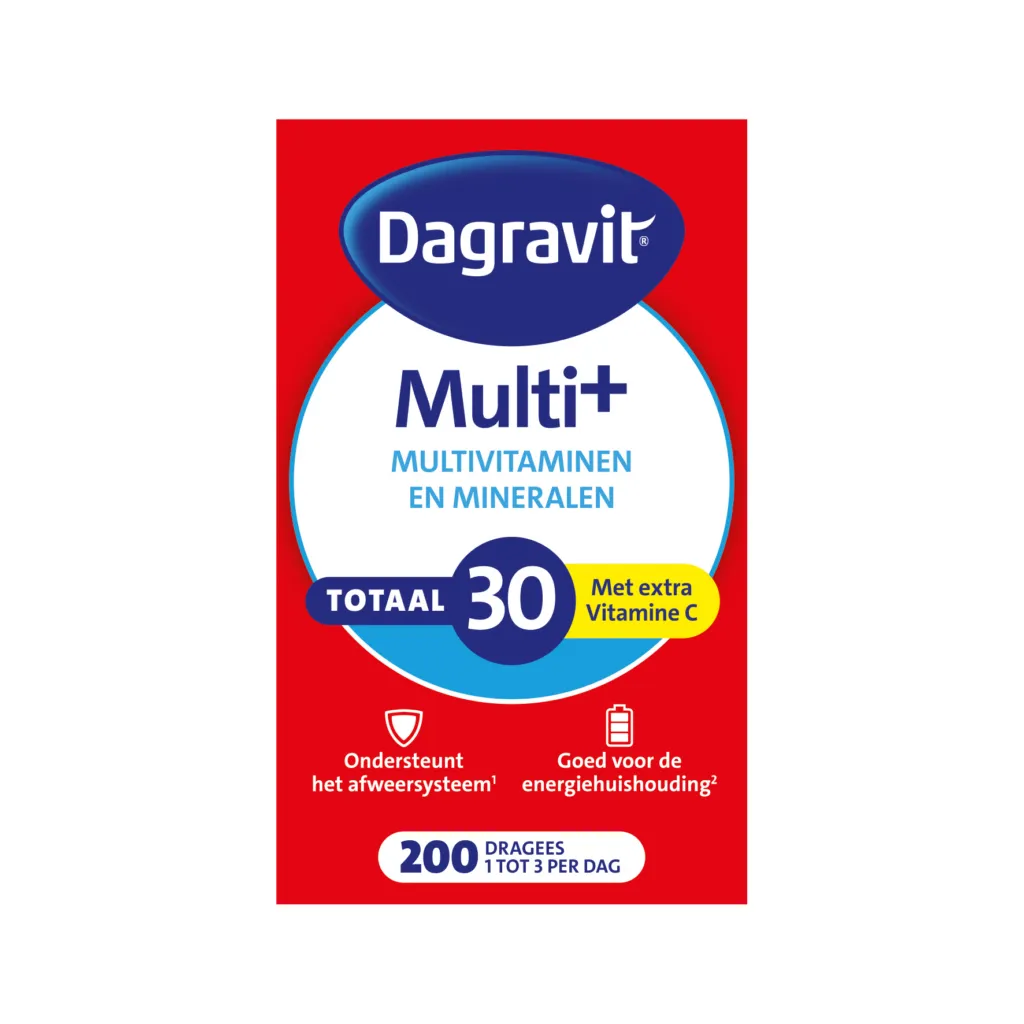 Dagravit Totaal 30 Multivitaminen (200 dragees)