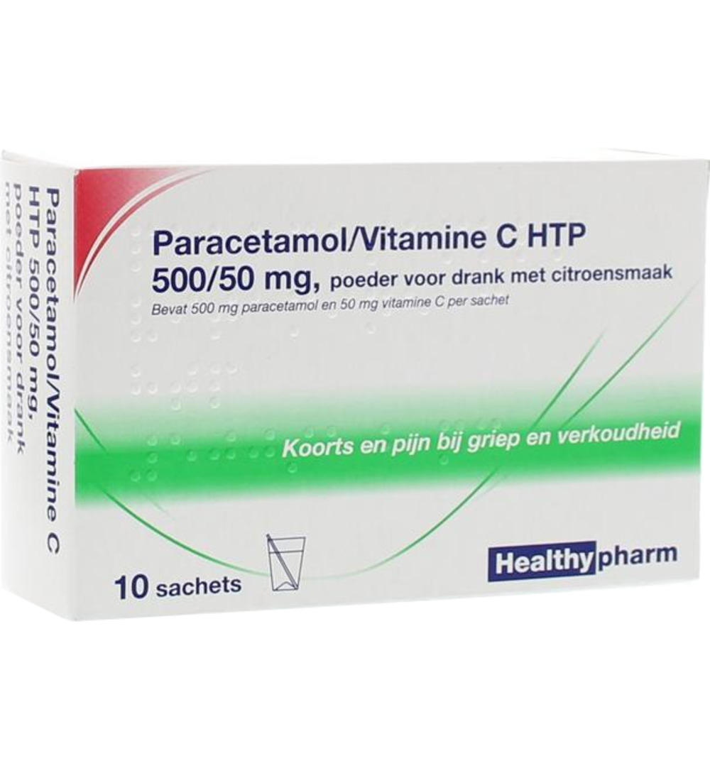 Healthypharm Paracetamol & Vit C (10 zakjes)