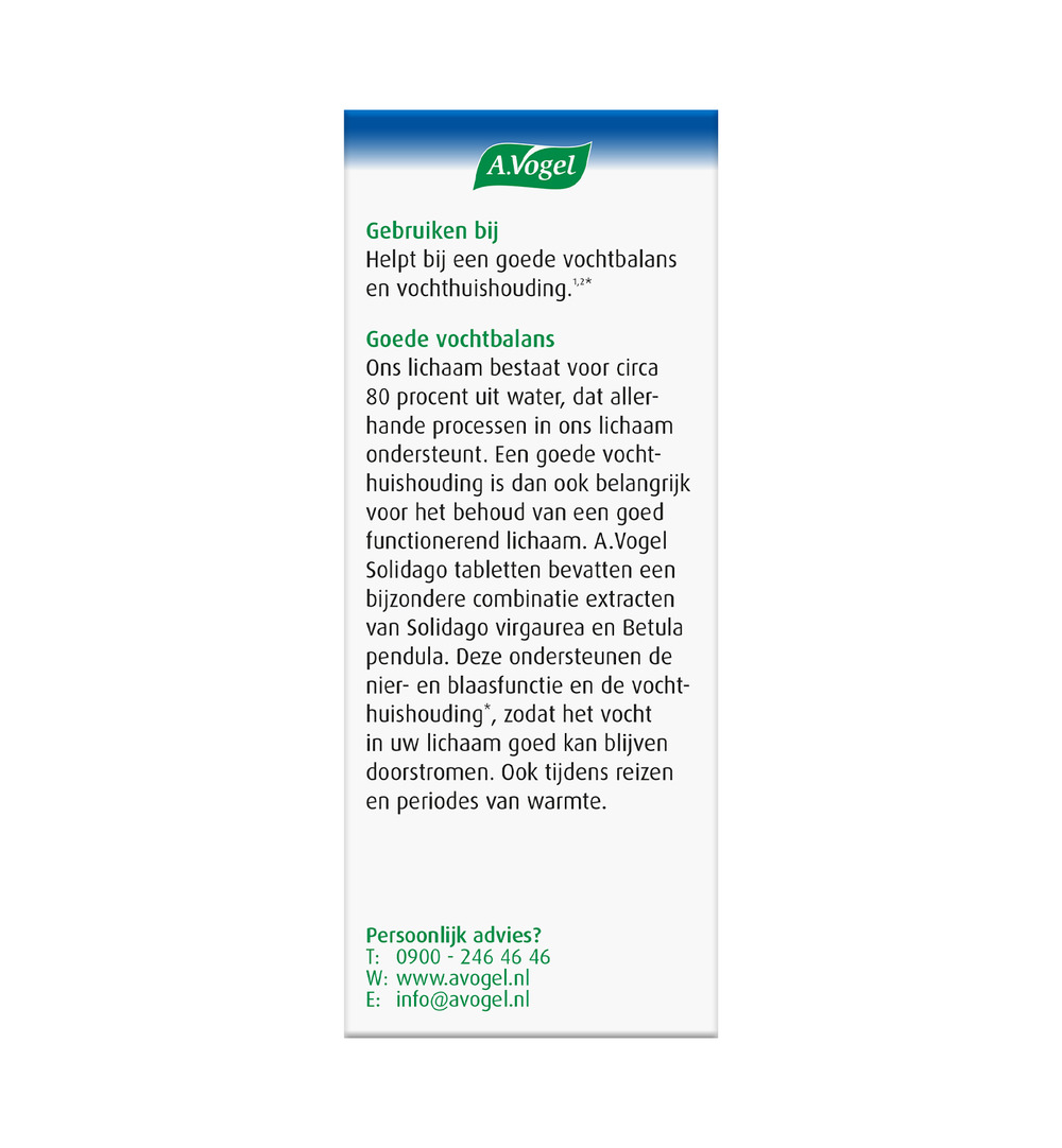 A.Vogel Solidago (60 tabletten) - image 3